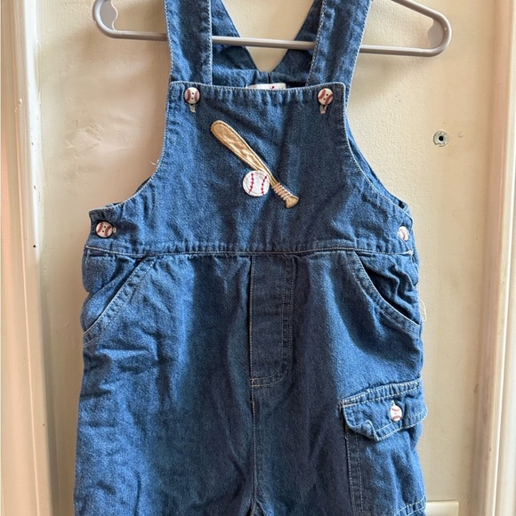 Kitestrings Denim Baseball Shortalls - Picture 3 of 10